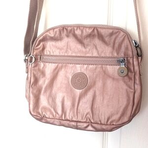 Kipling Metallic Pink Crossbody Bag